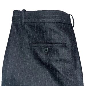 Theory Navy Blue Pinstriped Pants Wool Blend Women’s Size 8